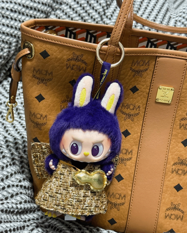 Labubu WINGS OF FORTUNE PVC Purple Keychain Pendant - Image 3